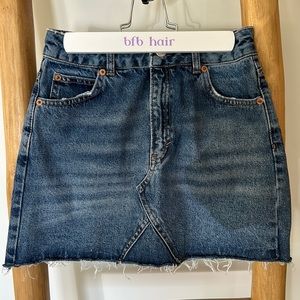 Topshop Moto Denim Skirt